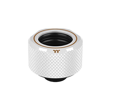 Image of Thermaltake Pacific White 4 Build-In O-Rings C-ProG1 /4 PETG 16mm OD Compression Fitting CL-W211-CU00WT-A