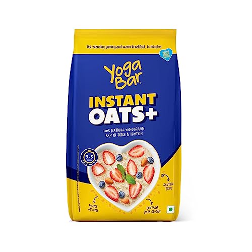 Image of Yogabar Instant Oats 2 Kg | Premium Oats, Ready to Cook, Gluten Free Oats with High Fibre, 100% Whole Grain, Non-GMO, 2Kg