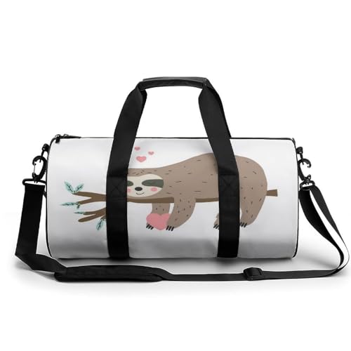 Gym sac de voyage paresseux marron sac de sport 45cm