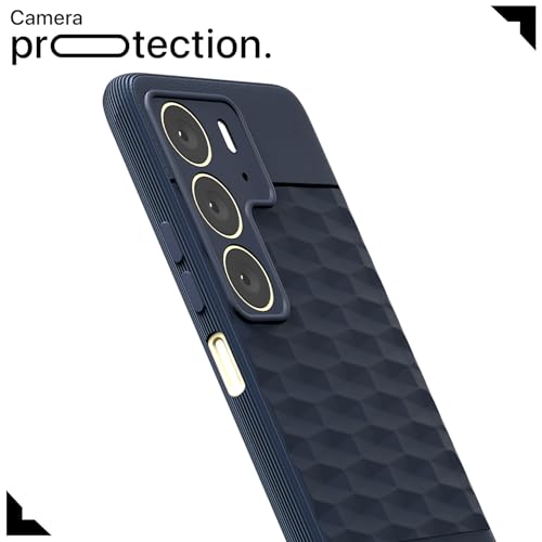 Image of Outlouders Bumper Case for Realme C75 | Full Camera Protection | TPU Soft Flexible Shockproof Back Cover (Blue)