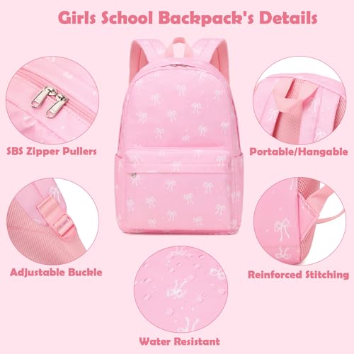 Kimwadalh Girls Backpack for School, Large Capacity Schoolbag for Primary - image 4