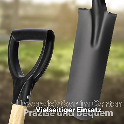 Drainagespaten von KADAX mit D-Griff und Stahl-Schaufel