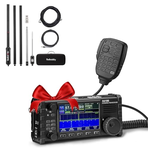 Xiegu X6100 HF Radio Transceiver, 10W Full Mode SDR Radio Supports BT...