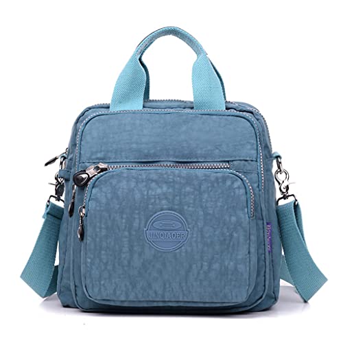 Mochila Impermeável Feminina Escolar Fashion,bolsa transversal feminina Cinzento