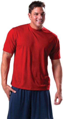 Zorrel Z500 Syntrel Extreme Moisture Wicking Textured Training Tee (2X-Small, Tomato)