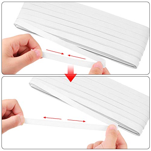 Elastic White Elastic For Sewing Knit Elastic Band (1/2 Inch X 33 Yards) #TOP3