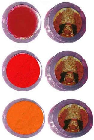 ellaShimankana Kolkata Pure Red, Mehroon ans Orange Natural Powder Based Sindur 60+60 grams
