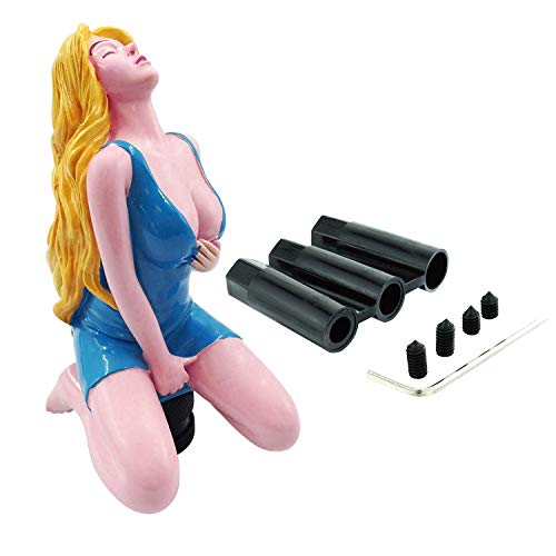 Abfer Blue Shift Knob Cool Shifter Lever Car Gear Shifting Knob Woman Shape For Most Truck Transport Vehicle #TOP15