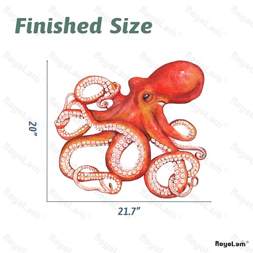 Vinilo Decorativo Pulpo Rojo Adhesivo Para Pared miniatura 5