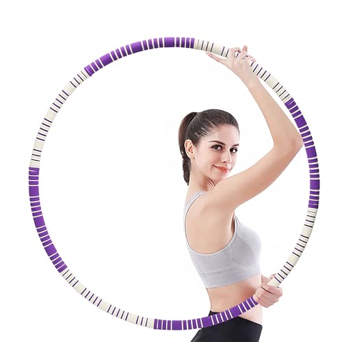 Hula Hoop Reifen Erwachsene, 8 Teile abnehmbar,...