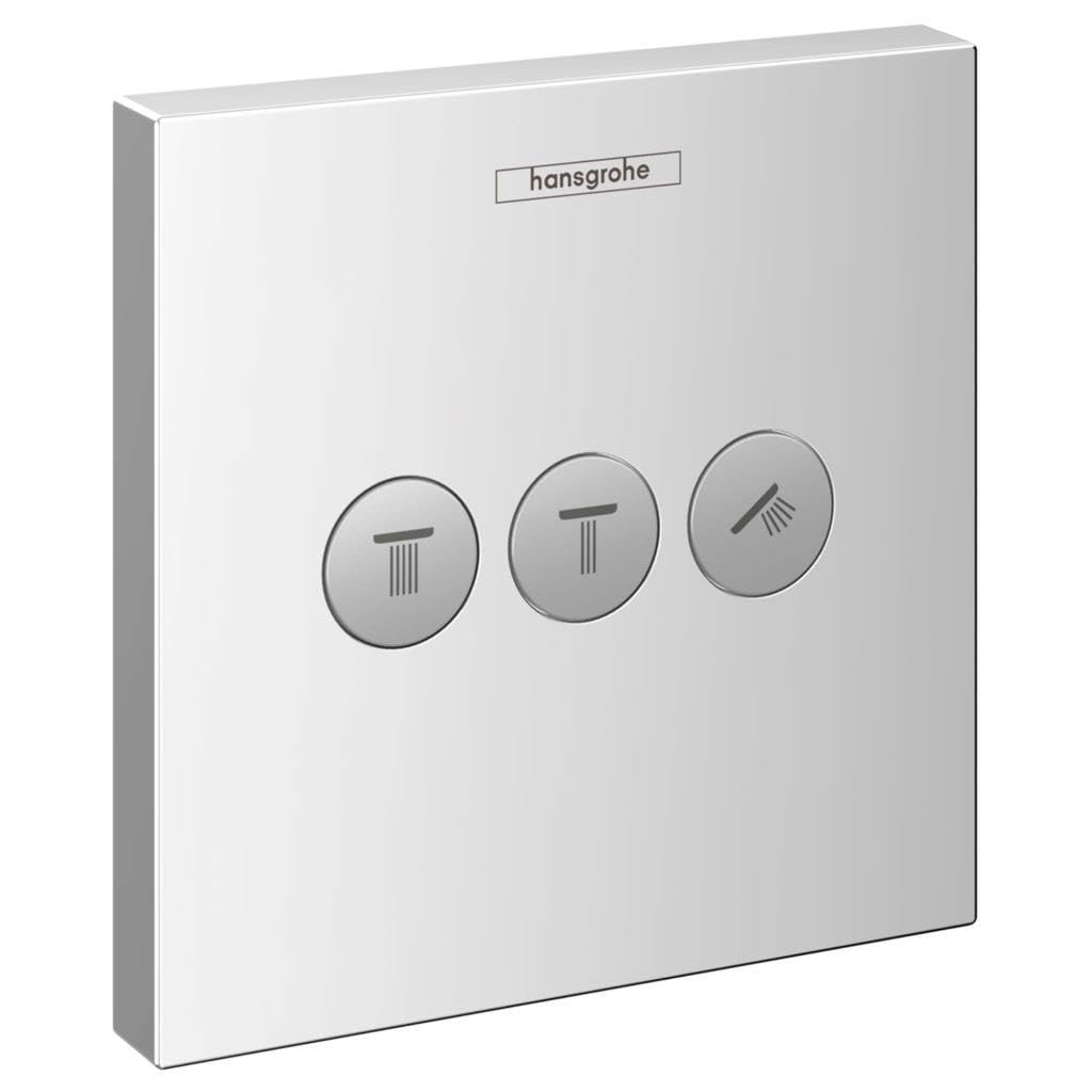 hansgrohe ShowerSelect Set esterno ad incasso per 3 utenze, cromo, 15764000