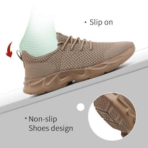 Mens Walking Shoes Slip On Tennis Non Slip Sneakers Outdoor Running Sports Trainers Breathable Tennis Casual Shoes2