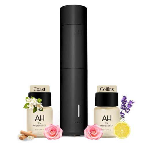 Aura House Smart Cold Air Diffuser & Fragrance Oil Duo Bluetooth App-Controlled Diffuser for Home (Collins & Coast 30 ml Oils) Hotel-Inspired Scents Effortless Ambiance