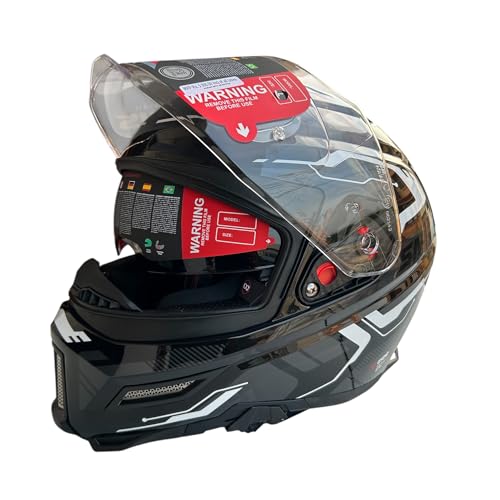Image of SMK Agnar TEKTRON Full Face Dual Visor Helmet, ISI, DOT & ECE 22.06 Certified, Pinlock 30 Insert
