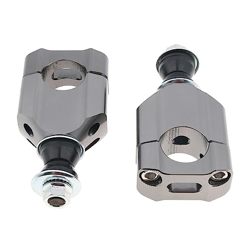 Guidon clamp risers 28mm argent résout le mal de dos avec ce pontet de moto