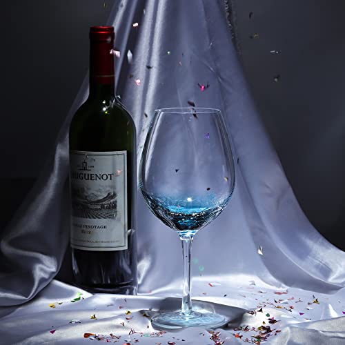 Joeyanhandmadebluecracklewineglasseslargecrystalburgundywineglasscupwithstemredwhitewinegoblettumbleraestheticsglasswarecollectionsetof221oz Urban Country Home Decor Joeyan handmade blue crackle wine glasseslarge crystal burgundy wine glass cup with stemred white wine goblet tumbleraesthetics glassware collectionset of 221 oz urban country home decor