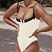 NaRHbrg One Piece Swimsuit Women Tummy Control Bathing Suits Color Block Fashion Swimwear Sexy Ladies Slimming Monokini