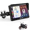 Carpuride W702 Motorcycle GPS Carplay Screen, Wireless CarPlay & Android Auto Portable Car Stereo for Motorbike, 7″ Waterproof Touchscreen, Dual Bluetooth, Navigation, Siri.