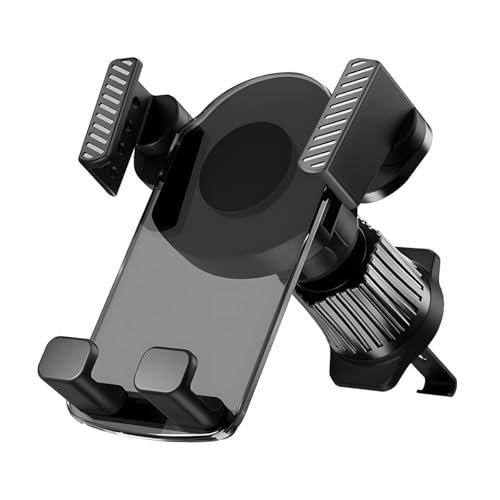 CGEAMDY Support Téléphone Gravité pour Voiture, Porte Téléphone Rotatif 360 Degrés, Support Grille D'aération Porte Téléphone Voiture Ventilation, Accessoires Universels Intérieure Automobile(Noir)