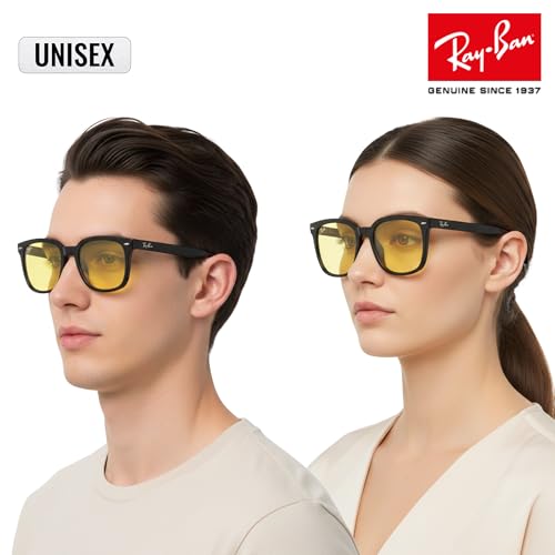 Image of Ray-Ban RB4401D Square Shaped Sunglasses for Men & Women with Official RAYBAN Eyewear Kit