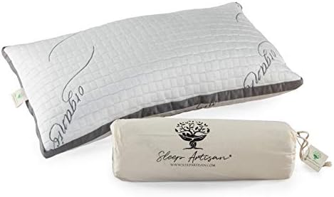 Sleep Artisan - Natural Latex Adjustable Loft Queen Pillow - Customizable from Firm to Soft, Cover Made with Organic Cotton - Pillows are Antimicrobial and Eco-Friendly - Made in USA