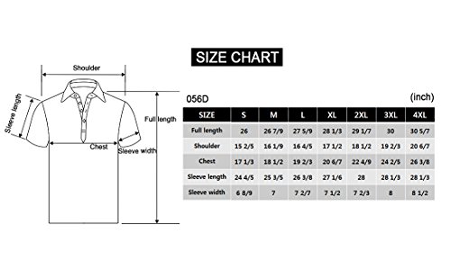 Doublju Mens V-Neck T-shirts with Long Sleeve BROWN (US-S)