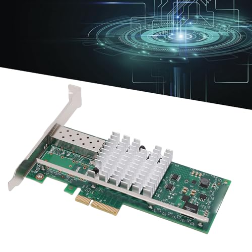 Tarjeta adaptadora de red PCI E X4 de 10GB con puerto SFP+ único y controlador 82599EN para servidor miniatura 3