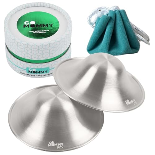 Image of The Original Silver Nursing Cups, Nipple Shields for Nursing Newborn, Nipple Protector for Breastfeeding, Nipple Covers Breastfeeding, No Need Nipple Cream, Newborn Essentials Must Haves