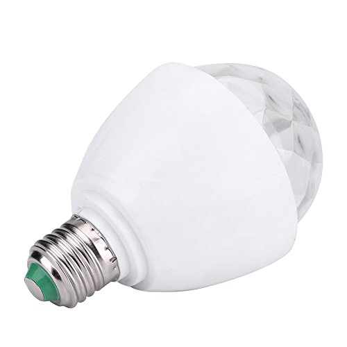 Aluprey 3W E27 Socket RGB Rotante Lampadina a LED