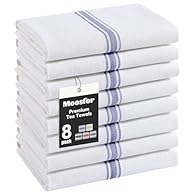 TOP-NOTCH QUALITY: Made from high-grade 100% pure cotton, our tea towels contain no hazardous chemicals or artificial dyes. Expert stitching and perfectly finished hems ensure exceptional durability and a clean, polished appearance. An excellent repl...