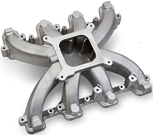 New Holley Single Plane Intake Manifold,Silver Cast,Compatible With Gм Ls Gen Iii Or Iv Engines With Ls1,Ls2,Ls6 Cathedral Port Cylinder Heads #TOP9