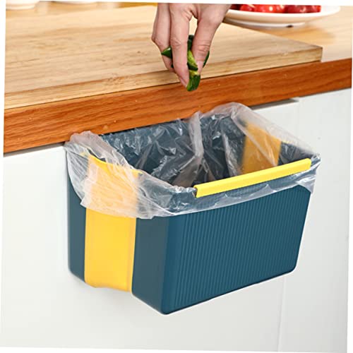 Caneca de basura rectangular colgante ergonómica azul miniatura 4