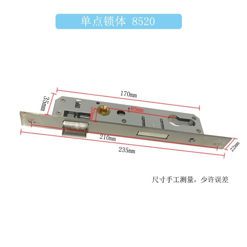Serratura Porta 1 pz. Corpo serratura porta a mortaio 8520 8525 8530 8535 in lega di alluminio Parti ricambio for in ferro(8530)