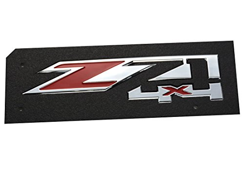 Insignias Z71 4x4 cromadas con relieve tridimensional compatibles con GMC Sierra 2500 2
