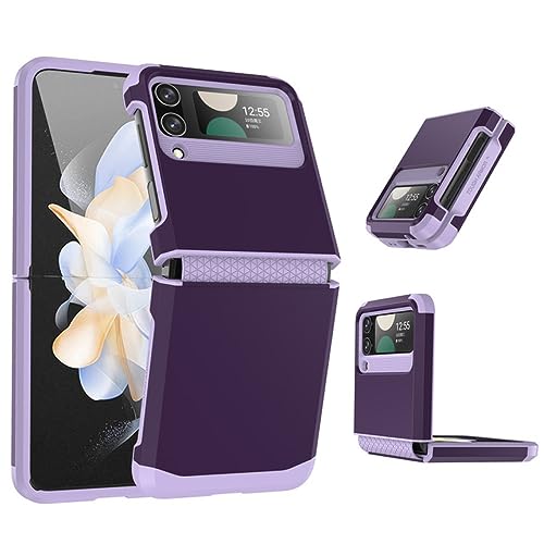 Samsung Galaxy Z Flip4 charnière protecteur armure proof housse violette