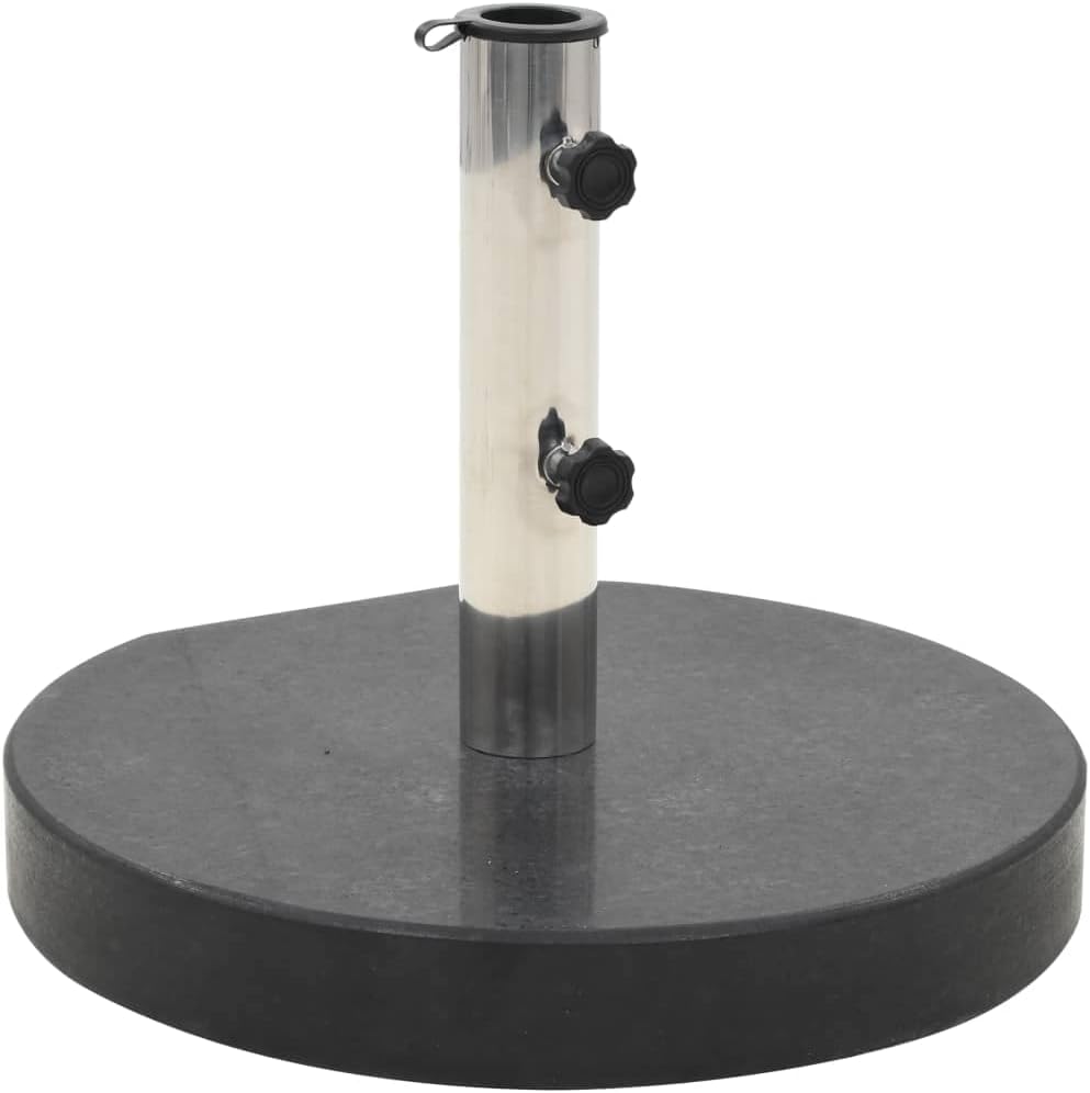 Parasol Base Granite, Umbrella Base, Outdoor Umbrella Stand for Outside Patio, Lawn, Garden, 62.8 lb Round Black, -200