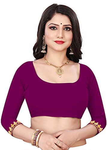 Image of Fashion Day Soft Georgette Embroidery Lace Border Stone Work Saree for Women with Unstitched Blouse Piece