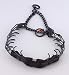 Herm Sprenger Black Stainless Steel Prong Collar with Pawmark Quick-Snap Buckle - XLarge