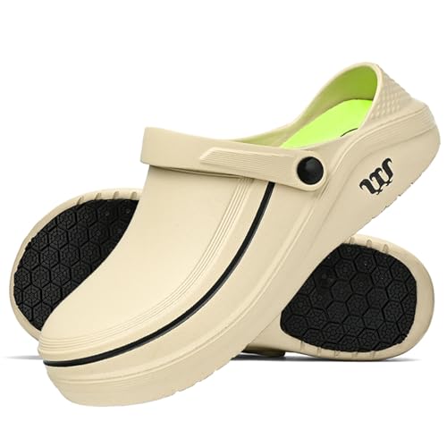 SECHRITE Sabots de Travail Homme Femme Clogs Chaussures de Jardinage Chef Cuisine Infirmiere...