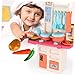 BESPORTBLE 1set Educational Kitchen Toy for Boys and Girls Cooking Playset Realistic Utensils for Role-Play and Parent Interaction Random Colors