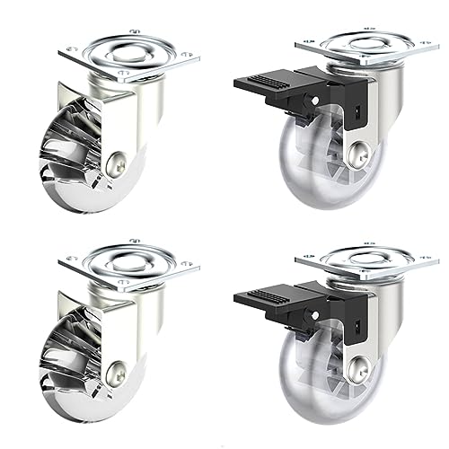 Rodizio rodinha para moveis gel giratório 50mm - 4 unidades