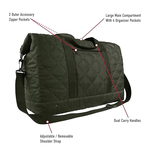 Rothco Lightweight Woobie Weekender Bag – Quilted Large Travel Luggage Organizer Duffle4
