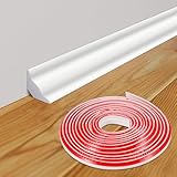 Frienda 16.4 ft x 1/2 Inch Peel and Stick Baseboard Molding Trim Flexible...