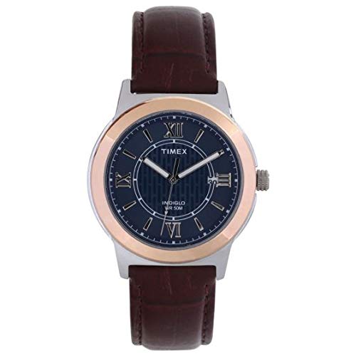 TimexAnalog Blue Dial Men's Watch-TWEG18001, Strap