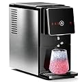 Antarctic Star Nugget Ice Maker Countertop, 33 Lbs/24H, Automatic Ice Dispenser, Self-Cleaning Portable Ice Machine, 1.8L Water Tank, Touch Screen & Auto Ice Drop, for Home/Office/Kitchen