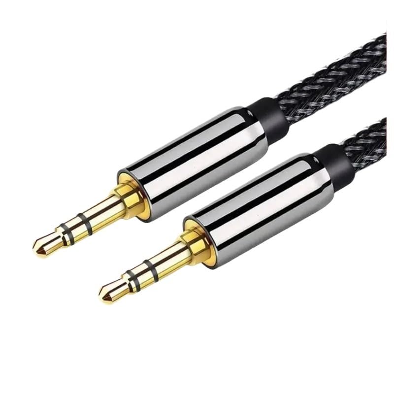 Cable Auxiliar de Audio 3.5mm Macho a Macho 0.5M miniatura 1