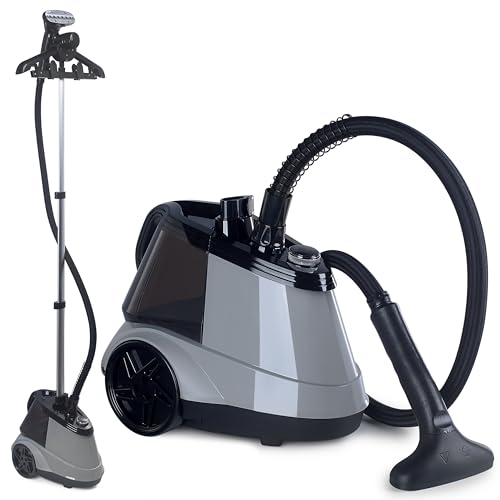 SA BI Professional 2200W Garment Steamer Upright with 2.9L Water Tank, Steamer Clothing KILLS GERMS and Releases Wrinkles in no Time, Clothes Steamer Suitable for all Fabrics