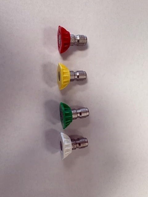 Pressure Washer Quick Connect Nozzle Set, 4 Pack, Multi-Color, 5.5 Orifice Size, 0-40 Degree Spray Angles