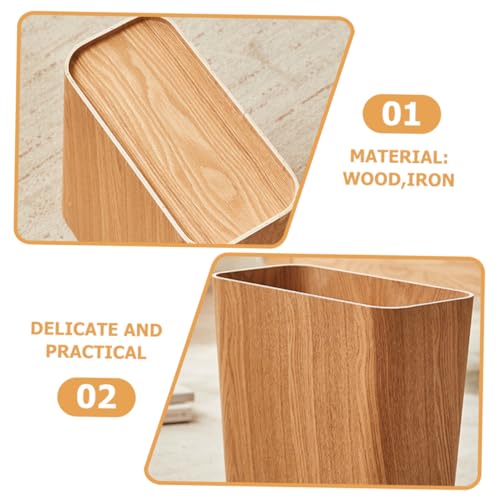 Contenedor de basura de madera Mobestech miniatura 4