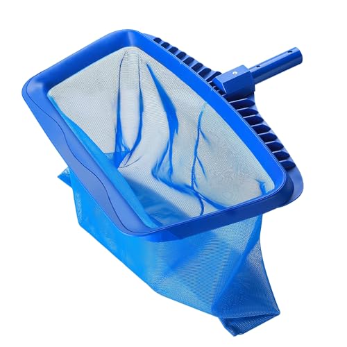 Flexzion 50,8 cm Poolkescher – Laubrechen für Schwimmbad mit feinem Netzfänger, 38,1 cm tief – robuster Pool-Skimmer-Netz-Ersatz für Standard-Pool-Reinigungsgeräte